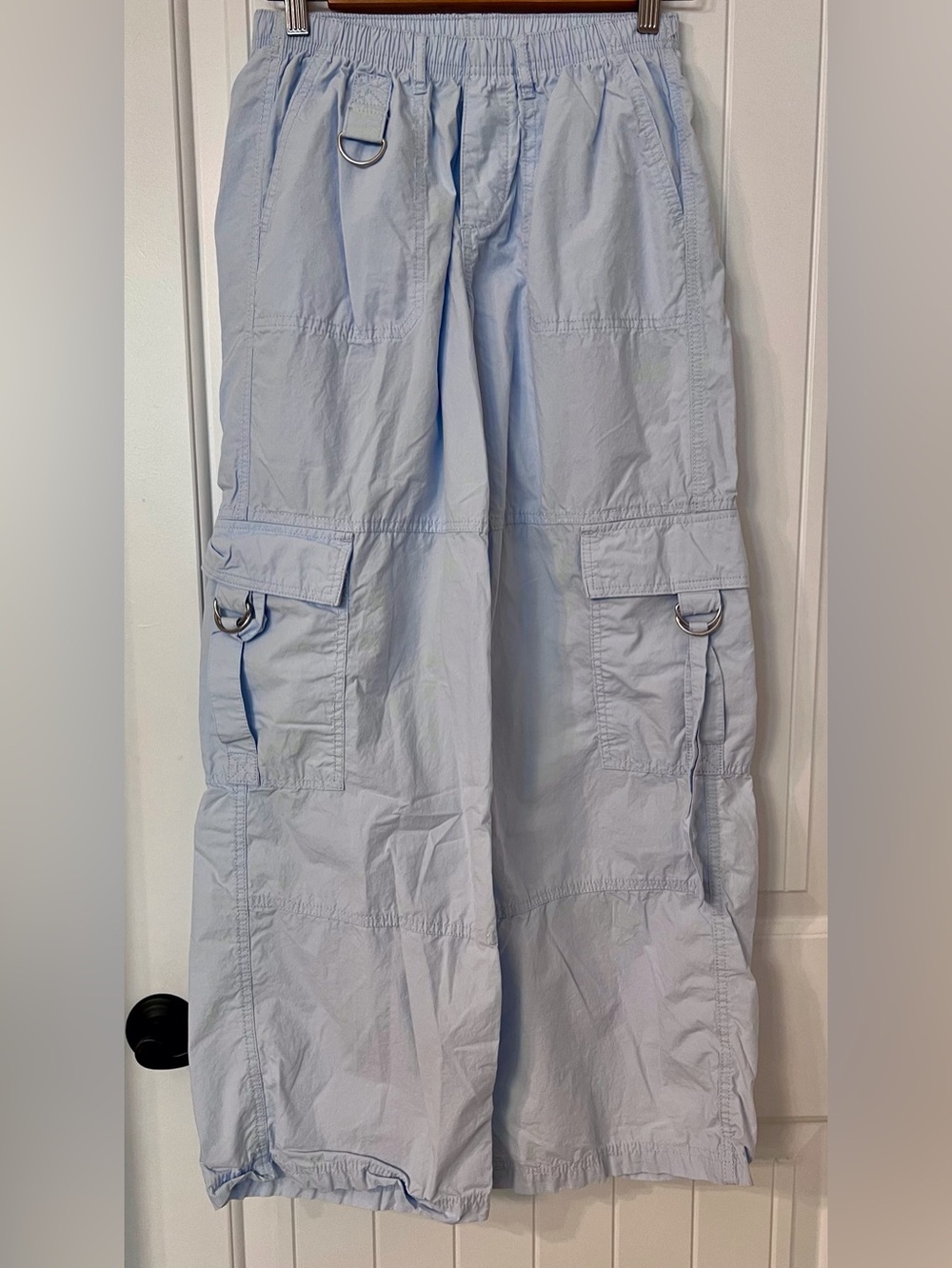 wild fable Light Blue Womens Cargo Pants with D-Ring Details